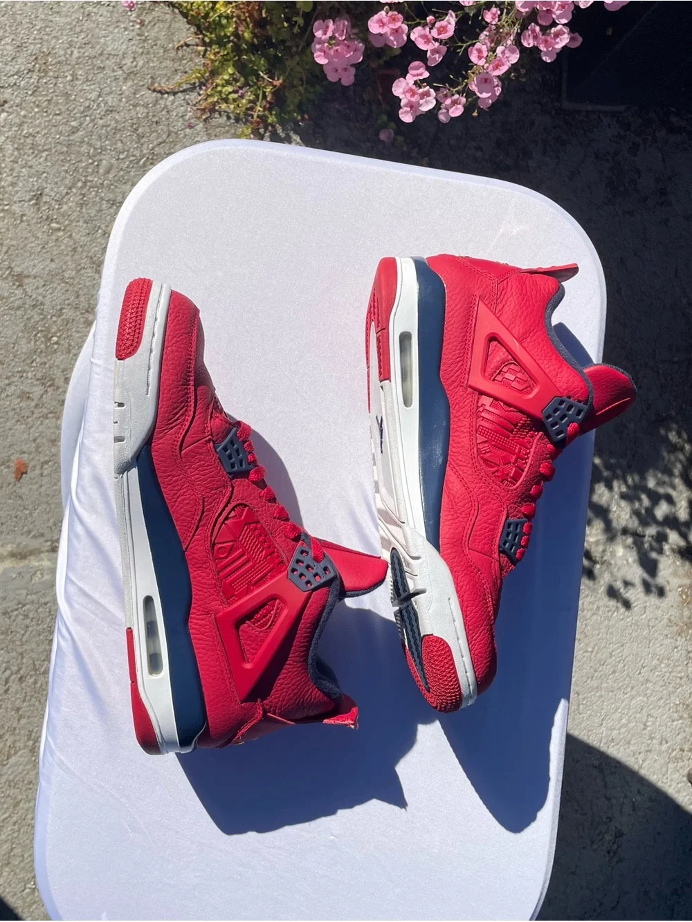 Air Jordan 4 FIBA Retro Red Sneakers Size 11 C11184-617 VNDS Extra Laces 🔥🔥